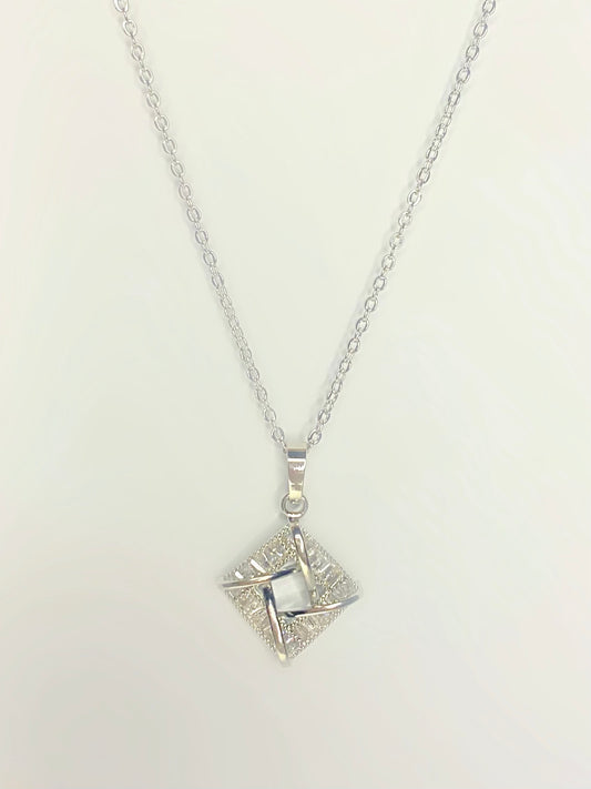 Silver Square Pendant