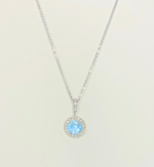 Ice Turquoise Silver necklace