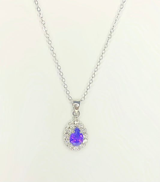 Purple Boulder Double Necklace