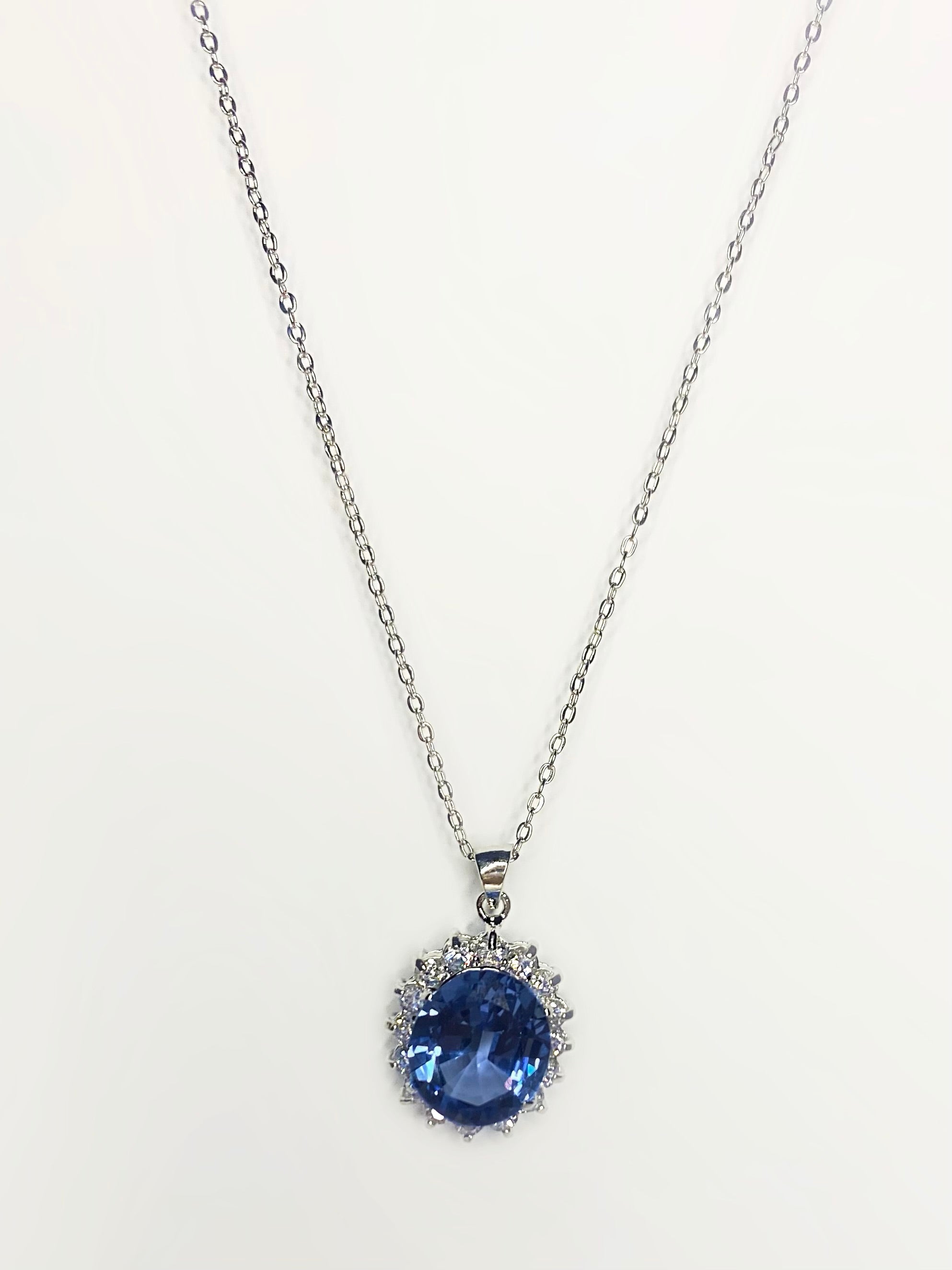 Royal Crystal blue necklace