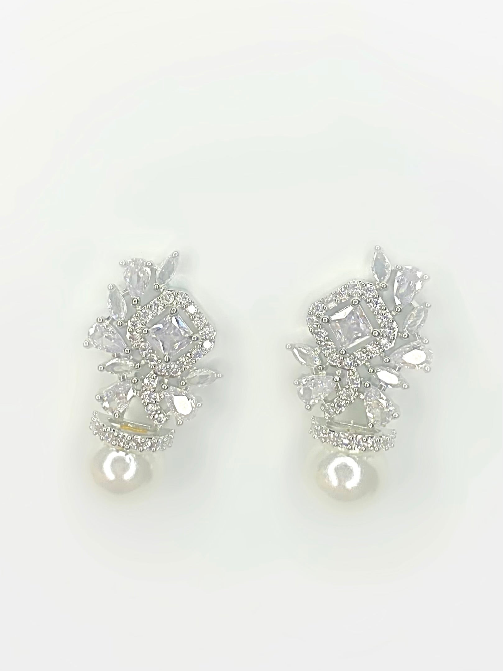 Floral Crystal Earrings