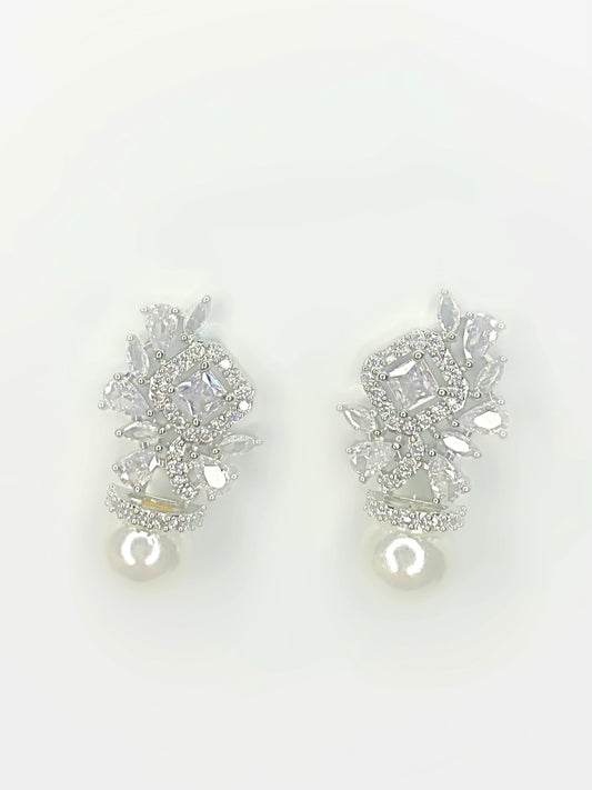 Floral Crystal Earrings