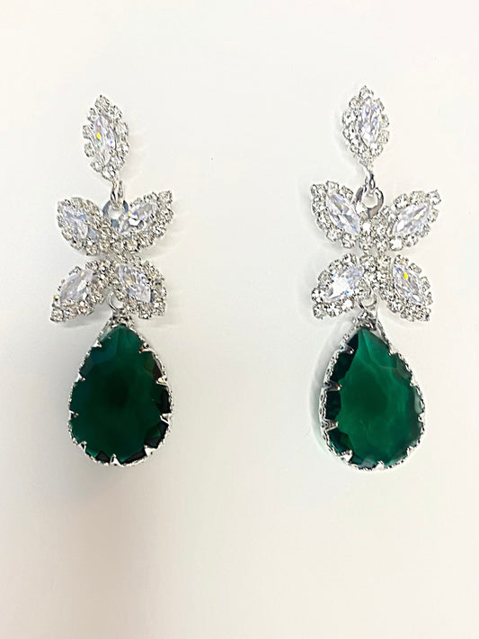 Crystal Emerald Earrings