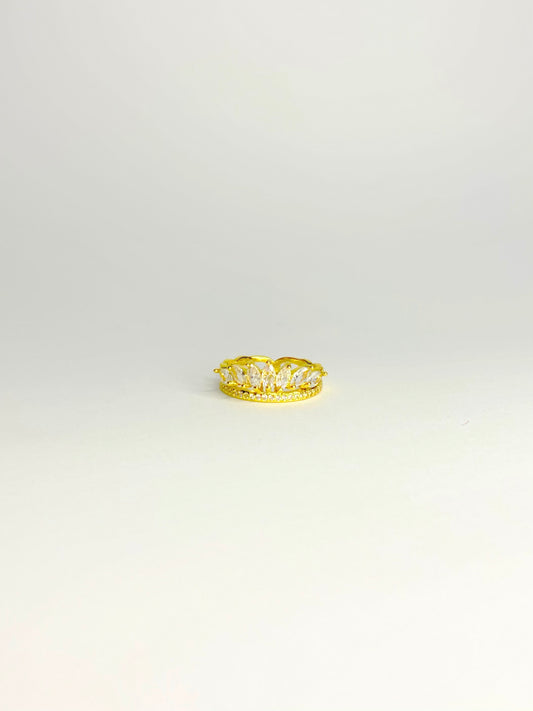 Double layer Crown Ring